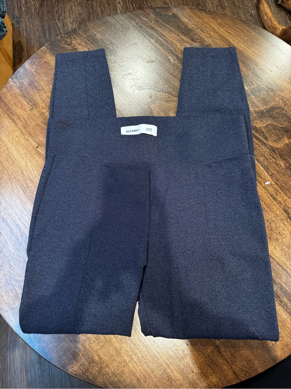 Old Navy Women's Stevie Navy High-Waist Straight-Leg Trousers